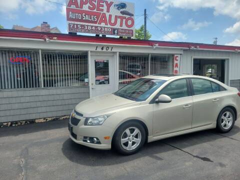 2013 Chevrolet Cruze for sale at Apsey Auto in Marshfield WI
