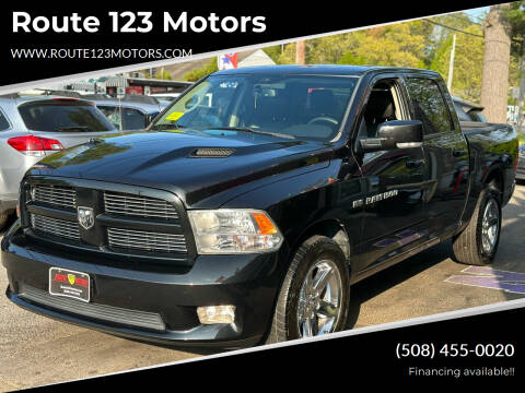 2011 RAM 1500 for sale at Route 123 Motors in Norton MA