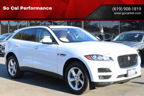 2018 Jaguar F-PACE for sale at So Cal Performance SD, llc in San Diego CA