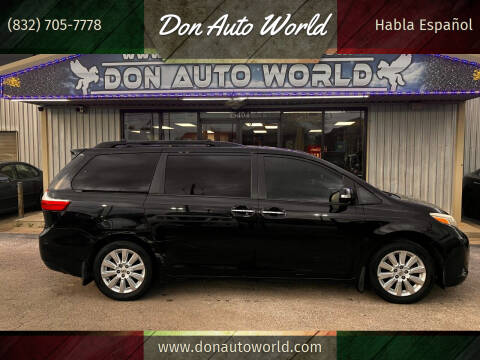 2015 Toyota Sienna for sale at Don Auto World in Houston TX