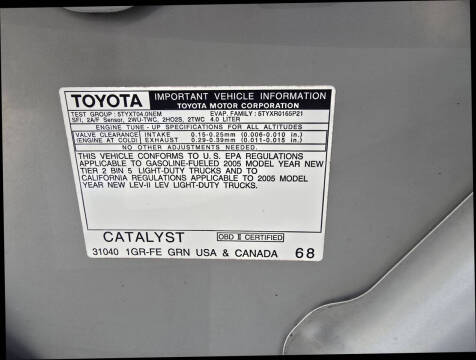2005 Toyota Tacoma PreRunner V6
