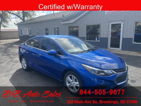 2018 Chevrolet Cruze for sale at B & B Auto Sales in Brookings SD