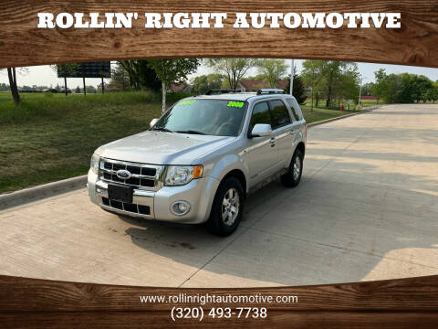2008 Ford Escape for sale at Rollin' Right Automotive in Saint Cloud MN