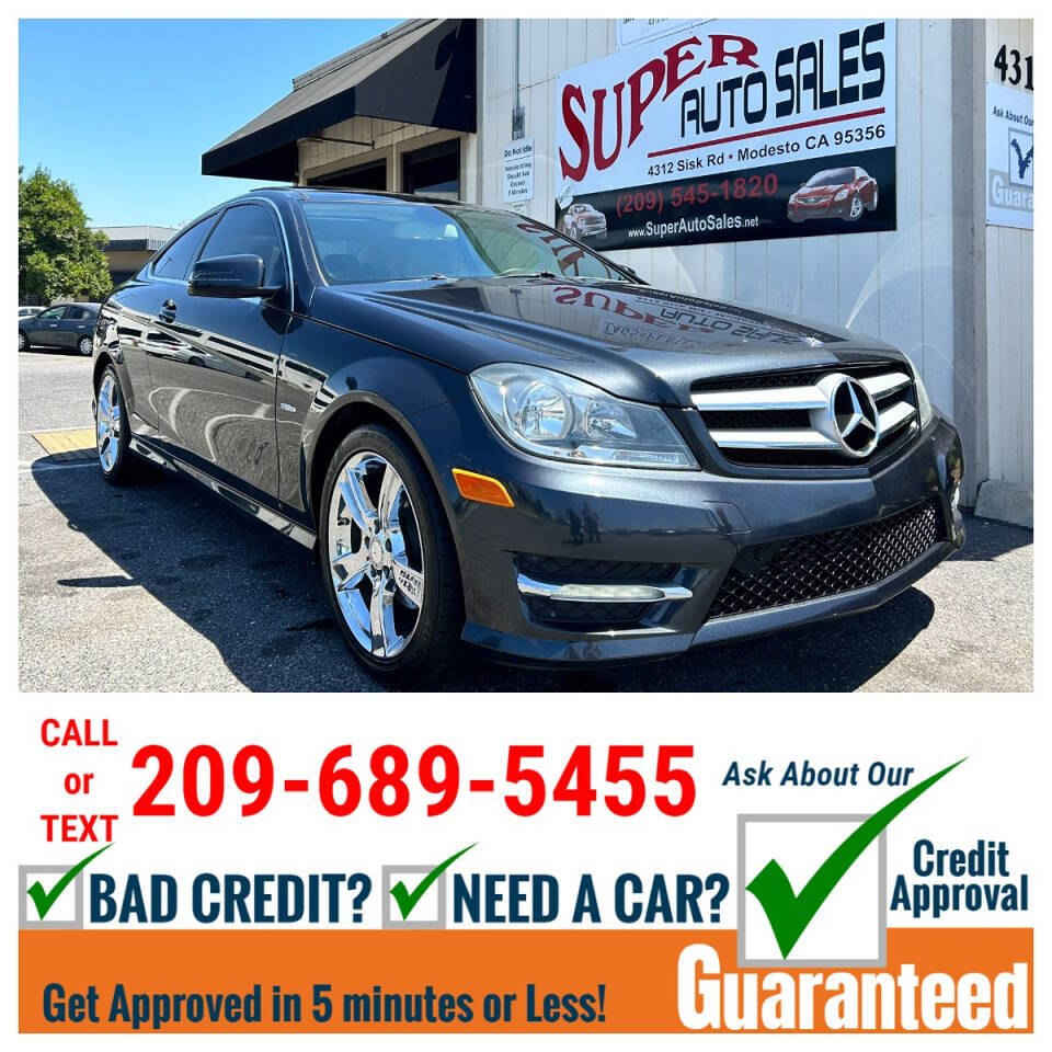 2012 Mercedes-Benz C-Class for sale at Super Auto Sales Modesto in Modesto, CA