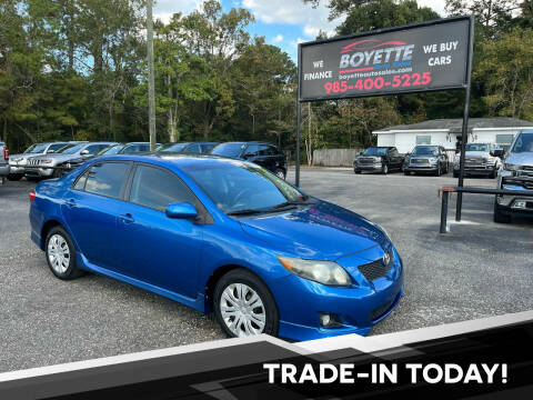 2009 Toyota Corolla for sale at Boyette Auto Sales in Covington LA