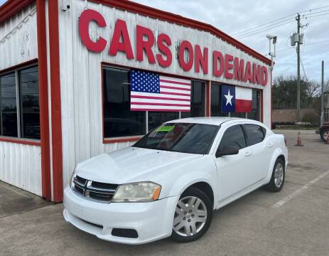 2014 Dodge Avenger for sale at Cars On Demand 2 in Pasadena TX