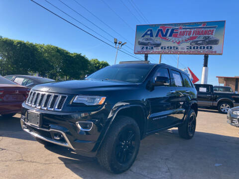 2015 Jeep Grand Cherokee for sale at ANF AUTO FINANCE in Houston TX