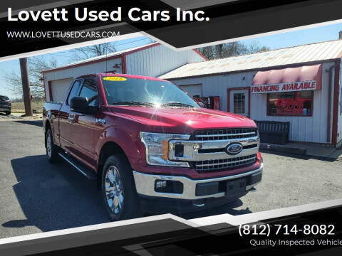 2018 Ford F-150 for sale at Lovett Used Cars Inc. in Spencer IN
