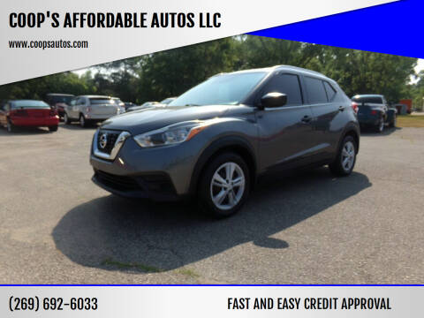 2019 Nissan Kicks for sale at COOP'S AFFORDABLE AUTOS LLC in Otsego MI