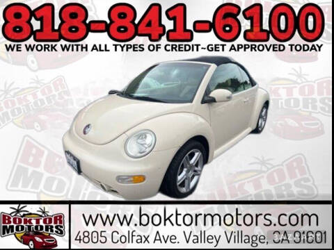 2005 Volkswagen New Beetle Convertible for sale at Boktor Motors in North Hollywood CA
