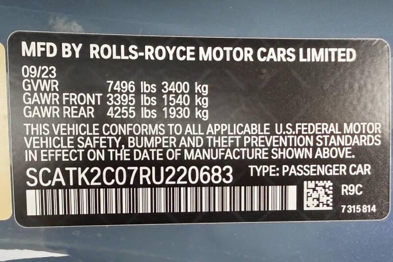 2024 Rolls-Royce Spectre