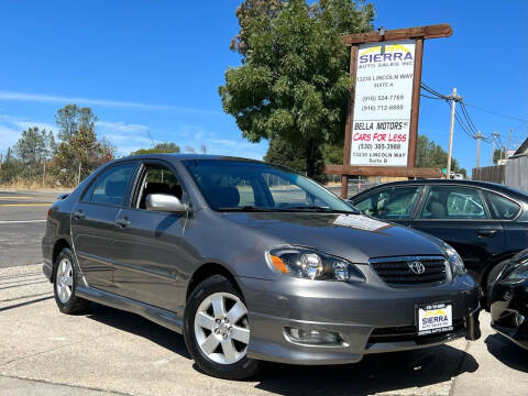 2005 Toyota Corolla for sale at Sierra Auto Sales Inc in Auburn CA