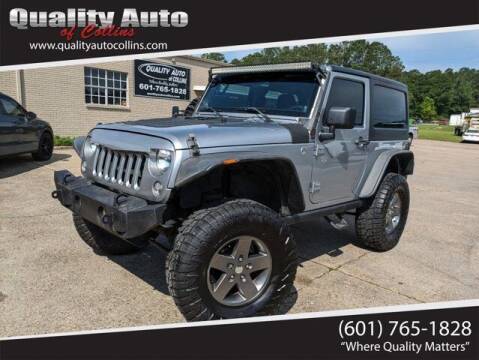 2014 Jeep Wrangler for sale at Quality Auto of Collins in Collins MS