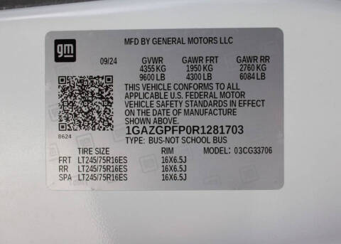 2024 Chevrolet Express LT 3500