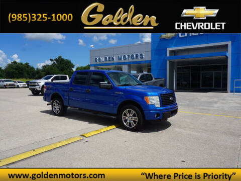 2014 Ford F-150 for sale at GOLDEN MOTORS in Cut Off LA
