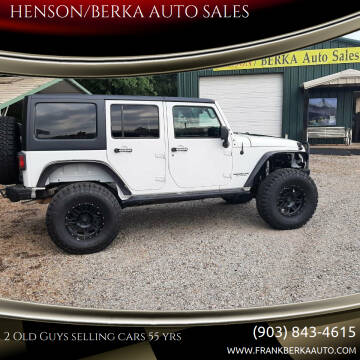 2017 Jeep Wrangler Unlimited for sale at HENSON/BERKA AUTO SALES in Gilmer TX