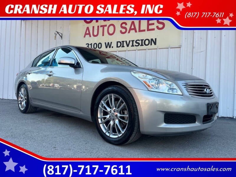 2008 Infiniti G35 for sale at CRANSH AUTO SALES, INC in Arlington TX