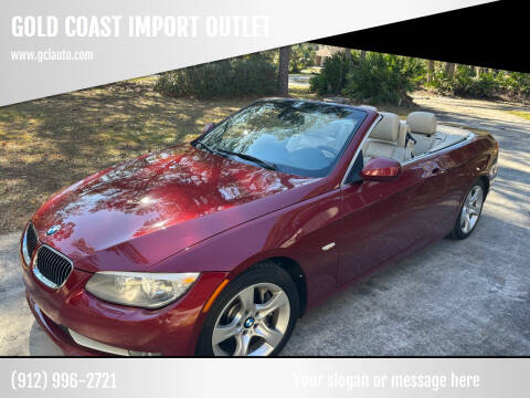 2013 BMW 3 Series for sale at GOLD COAST IMPORT OUTLET in Saint Simons Island GA