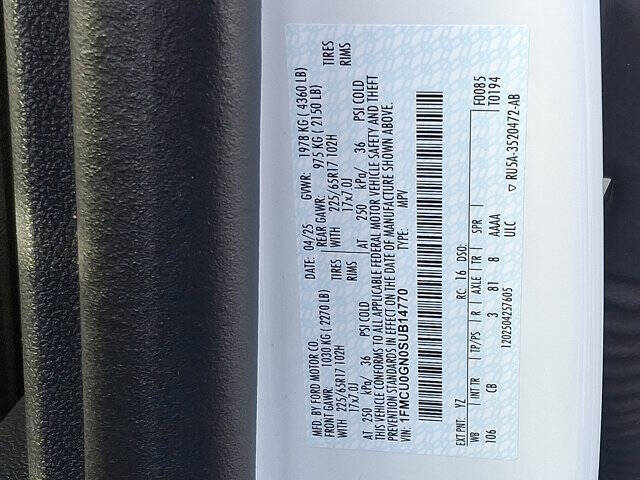 2025 Ford Escape Active