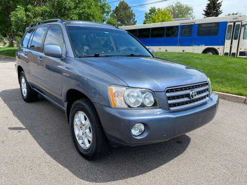 2003 Toyota Highlander for sale at Gq Auto in Denver CO