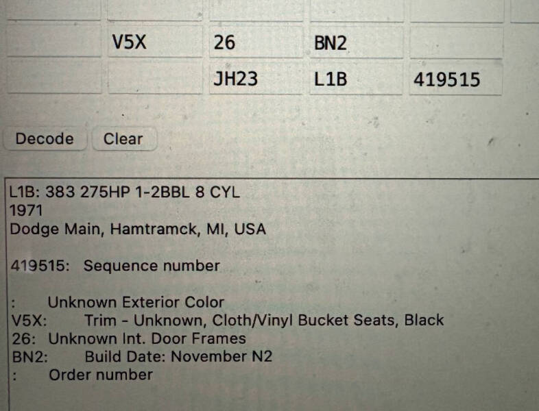 1971 Dodge Challenger