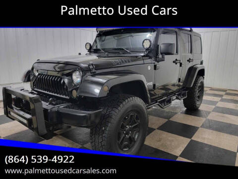 2016 Jeep Wrangler Unlimited for sale at Palmetto Used Cars in Piedmont SC