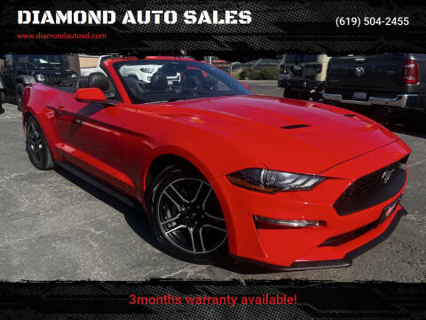 2022 Ford Mustang for sale at DIAMOND AUTO SALES in El Cajon CA