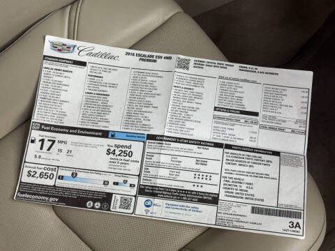 2016 Cadillac Escalade ESV Premium Collection