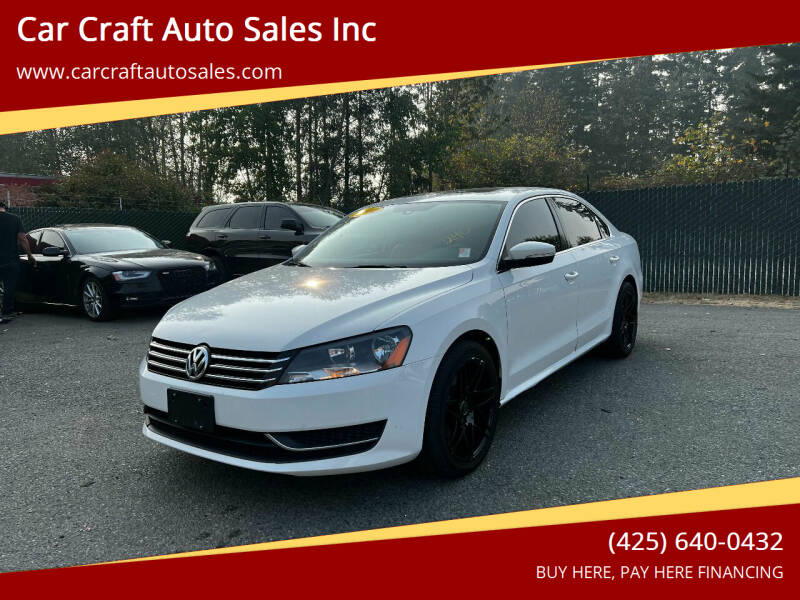 2014 Volkswagen Passat for sale at Car Craft Auto Sales Inc in Lynnwood WA