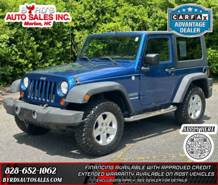 2010 Jeep Wrangler for sale at Byrds Auto Sales in Marion NC