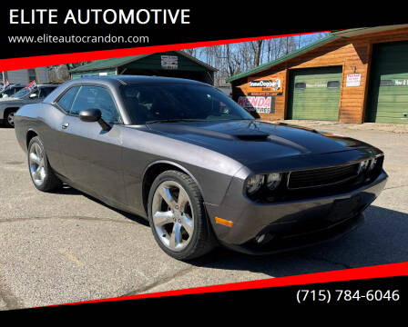 2013 Dodge Challenger for sale at ELITE AUTOMOTIVE in Crandon WI