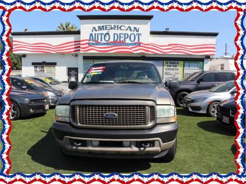 2004 Ford Excursion for sale at American Auto Depot in Modesto CA