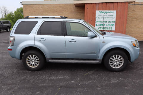 2008 Mercury Mariner for sale at LENTZ USED VEHICLES INC in Waldo WI