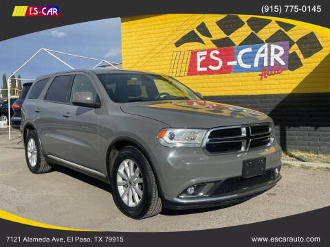 2019 Dodge Durango for sale at Escar Auto in El Paso TX