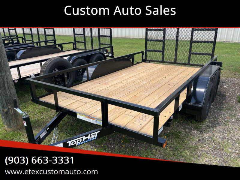 2026 Top Hat 12x77 Tandem Utility Trailer