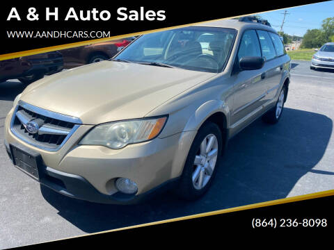 2009 Subaru Outback for sale at A & H Auto Sales in Greenville SC