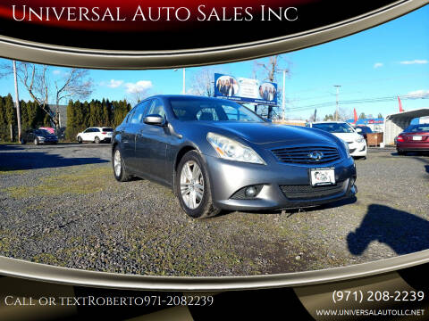 2013 Infiniti G37 Sedan for sale at Universal Auto Sales Inc in Salem OR