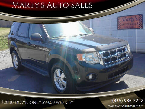 2012 Ford Escape for sale at Marty's Auto Sales in Lenoir City TN