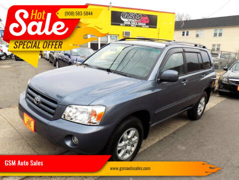 2006 Toyota Highlander for sale at GSM Auto Sales in Linden NJ