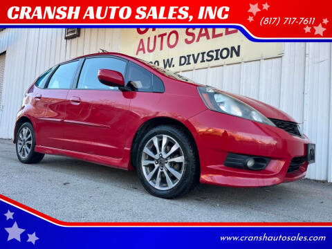 2013 Honda Fit for sale at CRANSH AUTO SALES, INC in Arlington TX