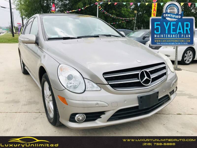 2009 Mercedes-Benz R-Class for sale at LUXURY UNLIMITED AUTO SALES in San Antonio TX