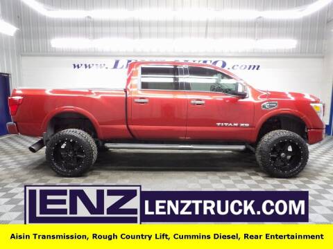 2017 Nissan Titan XD for sale at LENZ TRUCK CENTER in Fond Du Lac WI
