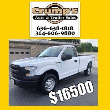2016 Ford F-150 for sale at CRUMP'S AUTO & TRAILER SALES in Crystal City MO