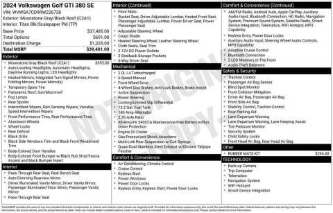 2024 Volkswagen Golf GTI 380 SE