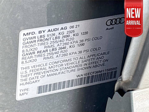 2021 Audi Q3 quattro S line Prem Plus 45 TFSI