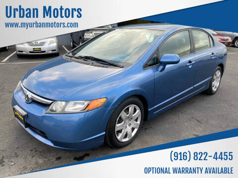 2008 Honda Civic for sale at Urban Motors in Sacramento CA