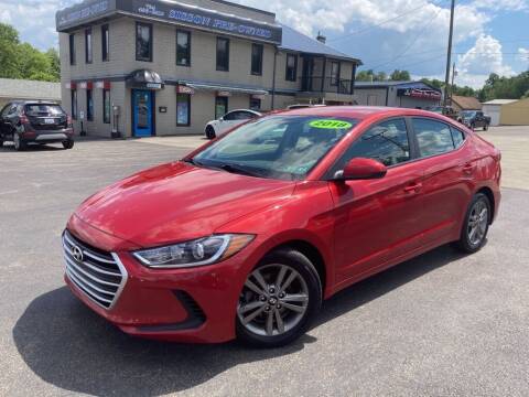 2018 Hyundai Elantra for sale at Sisson Pre-Owned in Uniontown PA