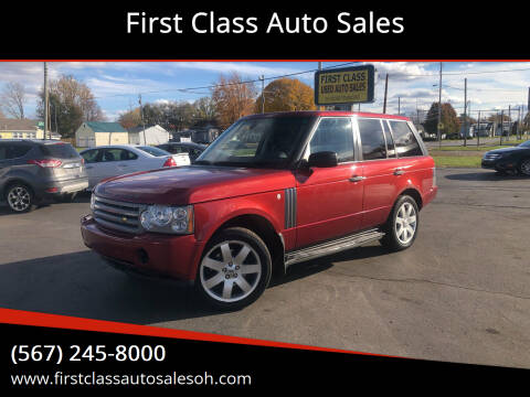 2008 Land Rover Range Rover for sale at First Class Auto Sales in Fostoria OH