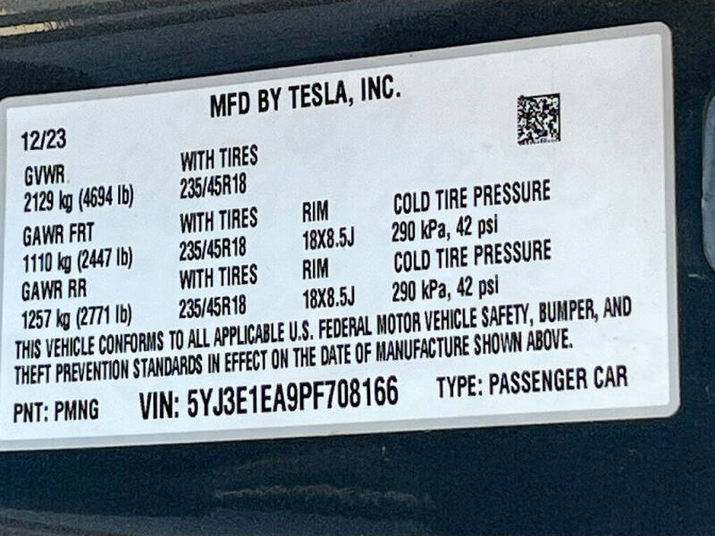 2023 Tesla Model 3