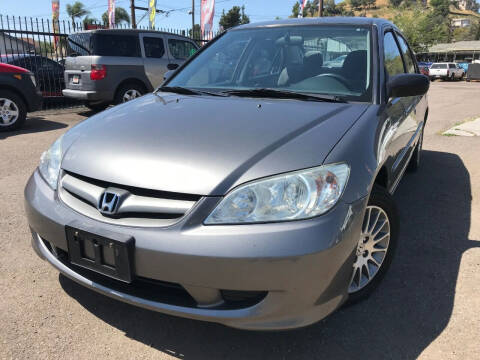 2005 Honda Civic for sale at Vtek Motorsports in El Cajon CA